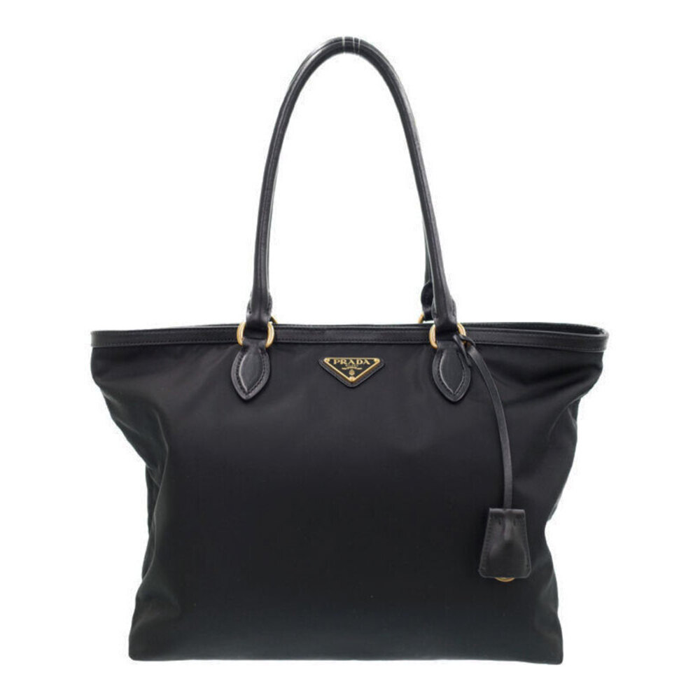 Prada Tessuto Vela Tote Shoulder Bag Black